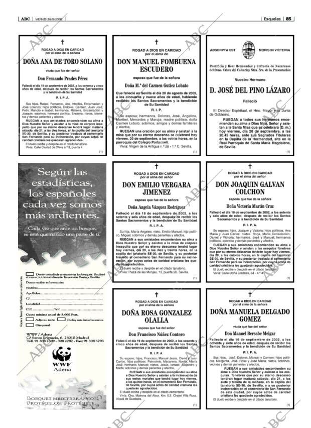 ABC SEVILLA 20-09-2002 página 85