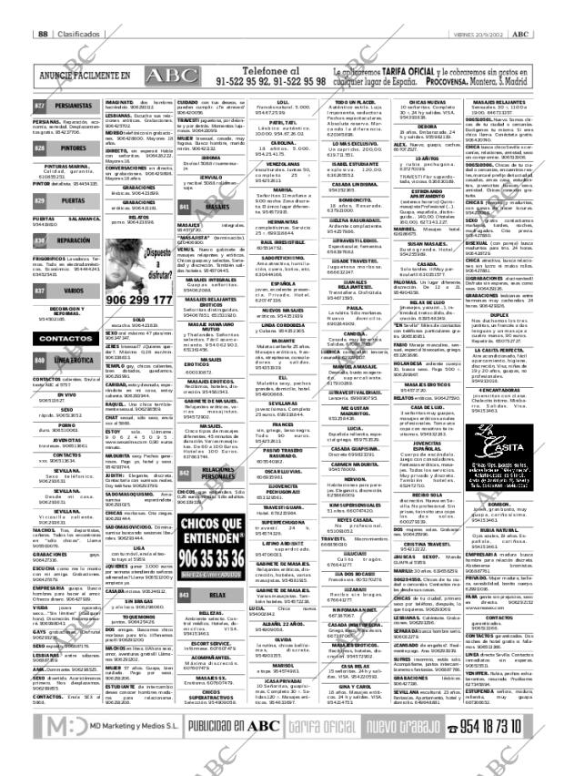 ABC SEVILLA 20-09-2002 página 88