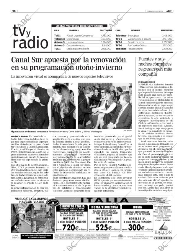 ABC SEVILLA 20-09-2002 página 96