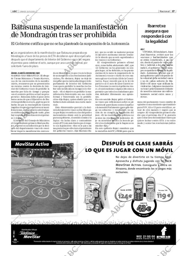 ABC SEVILLA 21-09-2002 página 17