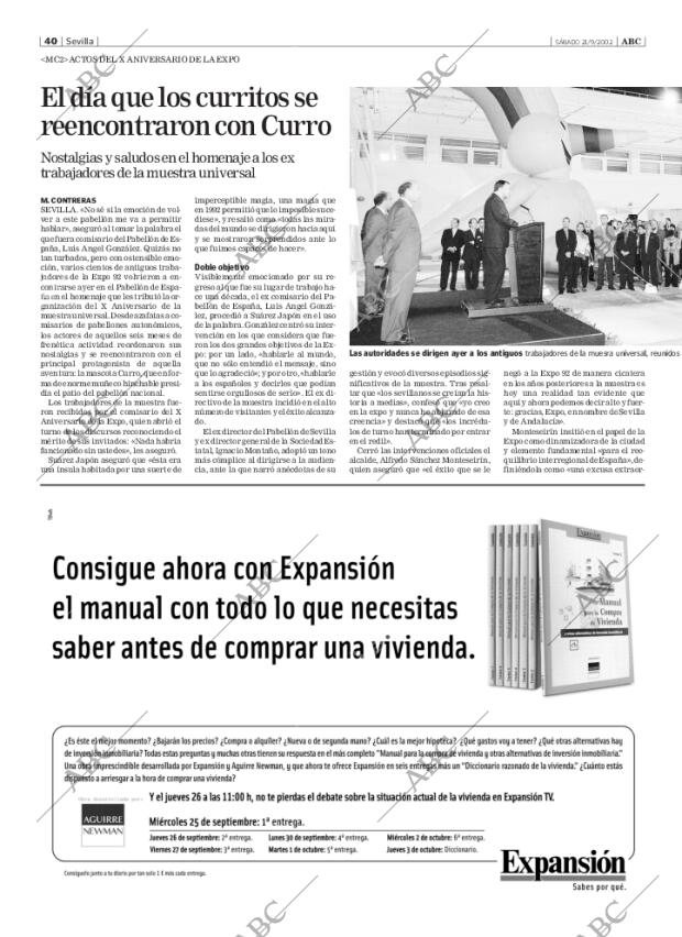 ABC SEVILLA 21-09-2002 página 40