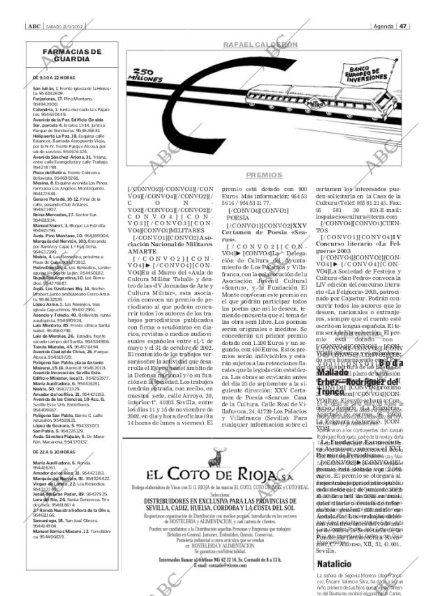 ABC SEVILLA 21-09-2002 página 47