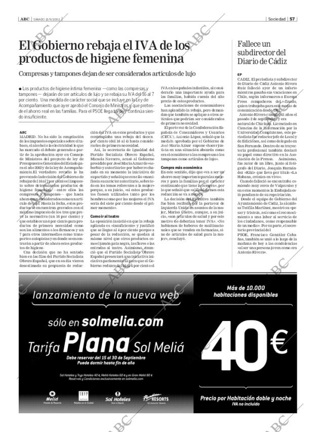 ABC SEVILLA 21-09-2002 página 57