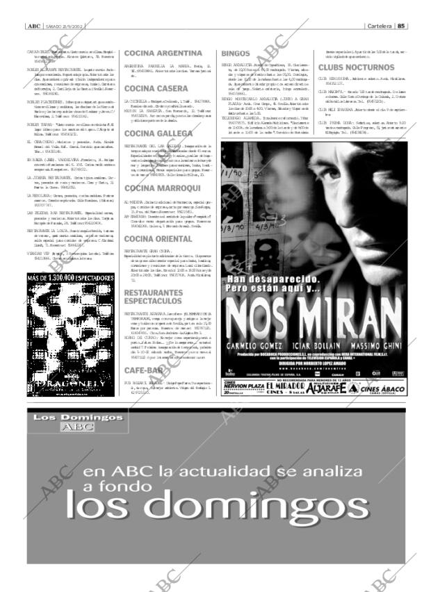 ABC SEVILLA 21-09-2002 página 85