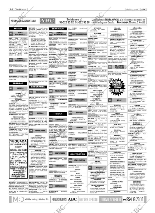 ABC SEVILLA 21-09-2002 página 92