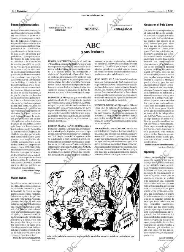 ABC MADRID 22-09-2002 página 14