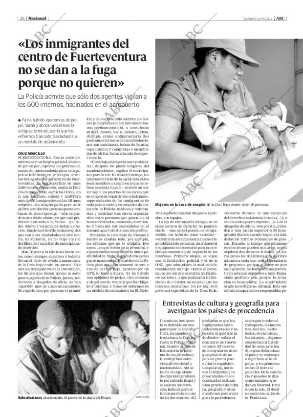 ABC MADRID 22-09-2002 página 26