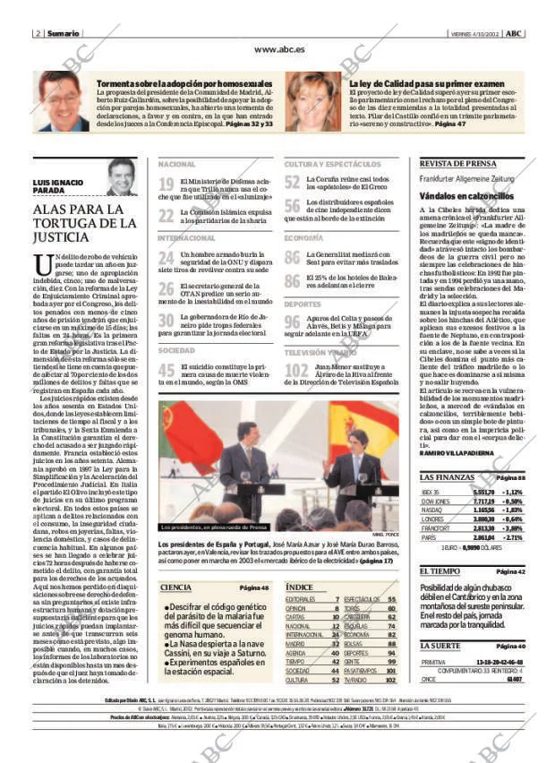 ABC MADRID 04-10-2002 página 2