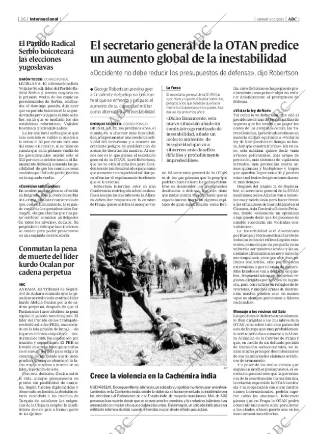 ABC MADRID 04-10-2002 página 26