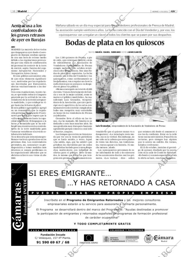 ABC MADRID 04-10-2002 página 38