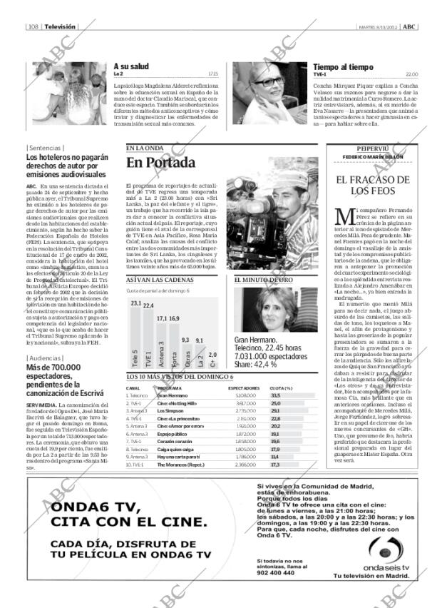 ABC MADRID 08-10-2002 página 108