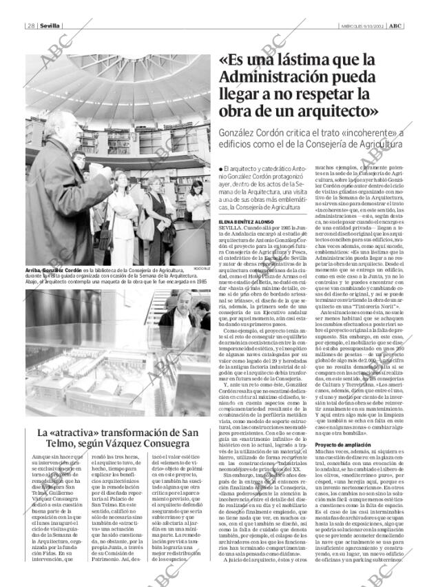 ABC SEVILLA 09-10-2002 página 28