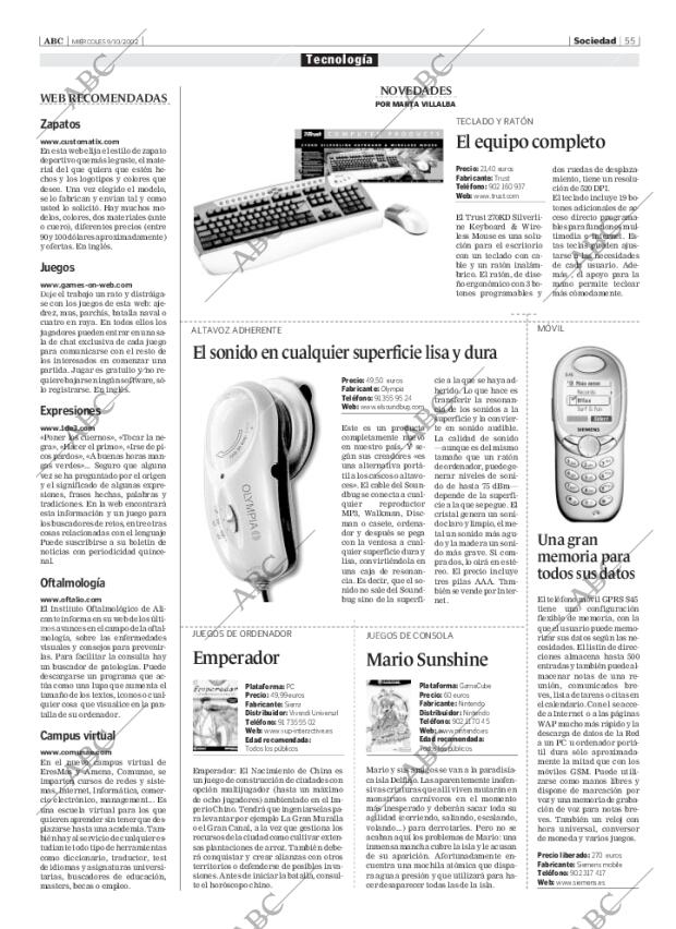 ABC SEVILLA 09-10-2002 página 55