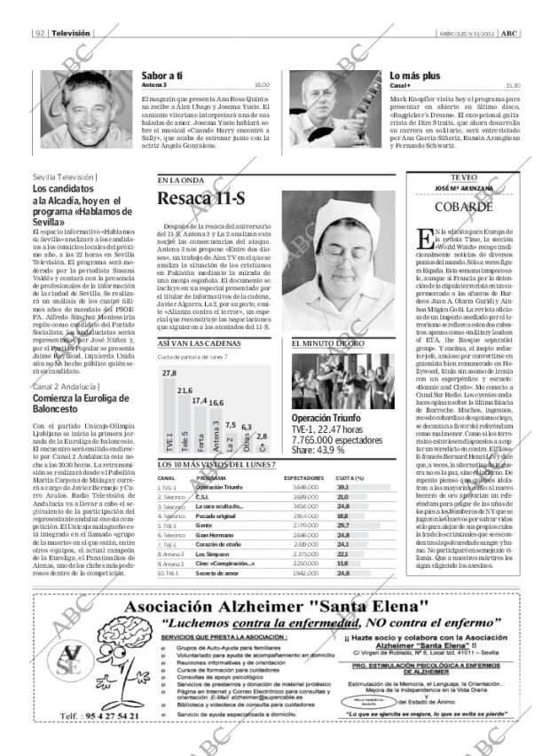 ABC SEVILLA 09-10-2002 página 92