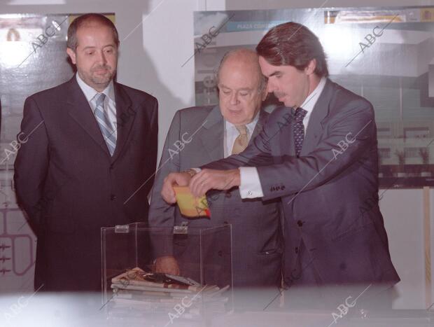 Pujol y Aznar primera piedra tercera pista aeropuerto del Prat