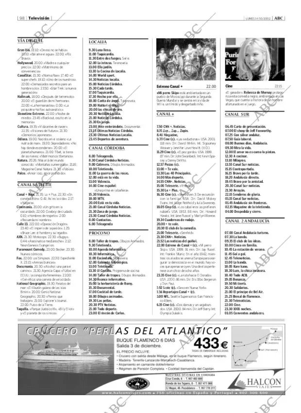 ABC CORDOBA 14-10-2002 página 98
