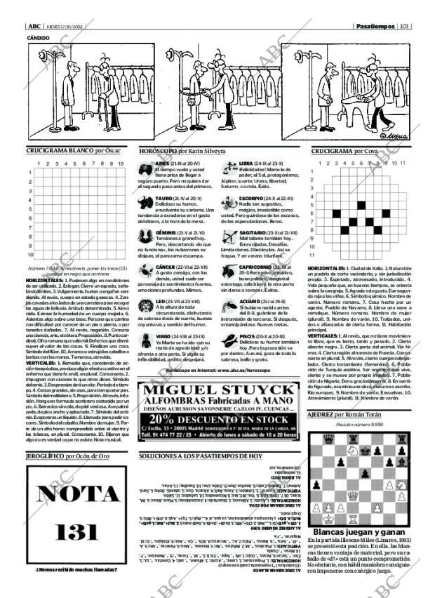ABC MADRID 17-10-2002 página 101