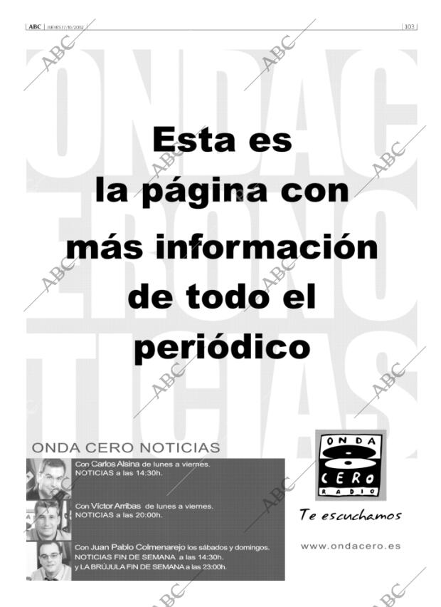 ABC MADRID 17-10-2002 página 103