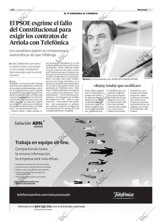 ABC MADRID 17-10-2002 página 17