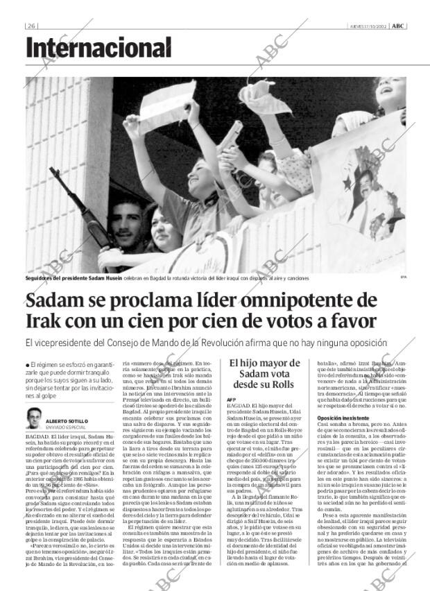 ABC MADRID 17-10-2002 página 26