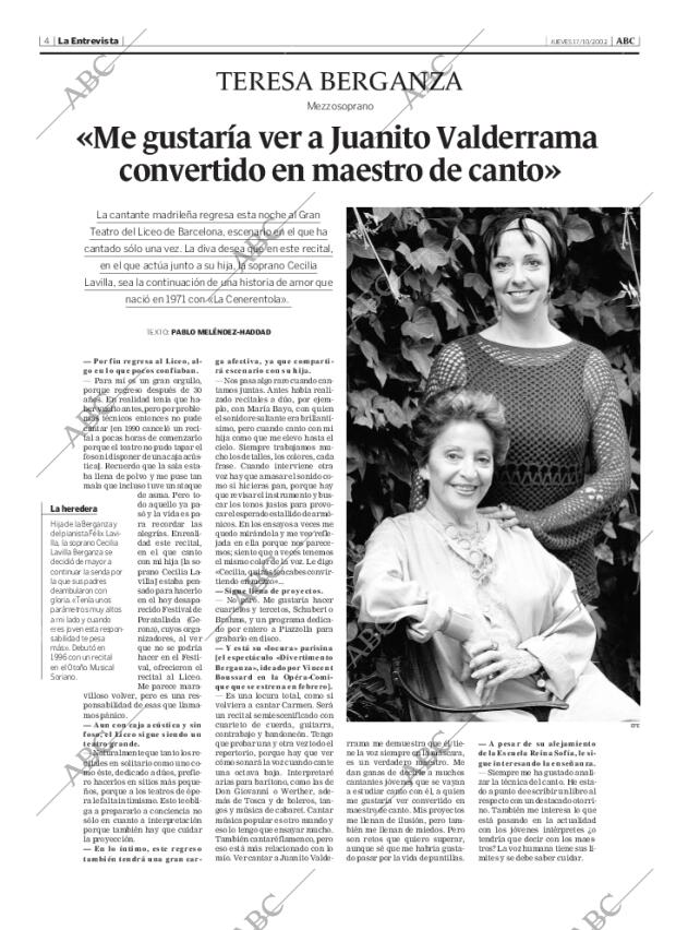 ABC MADRID 17-10-2002 página 4