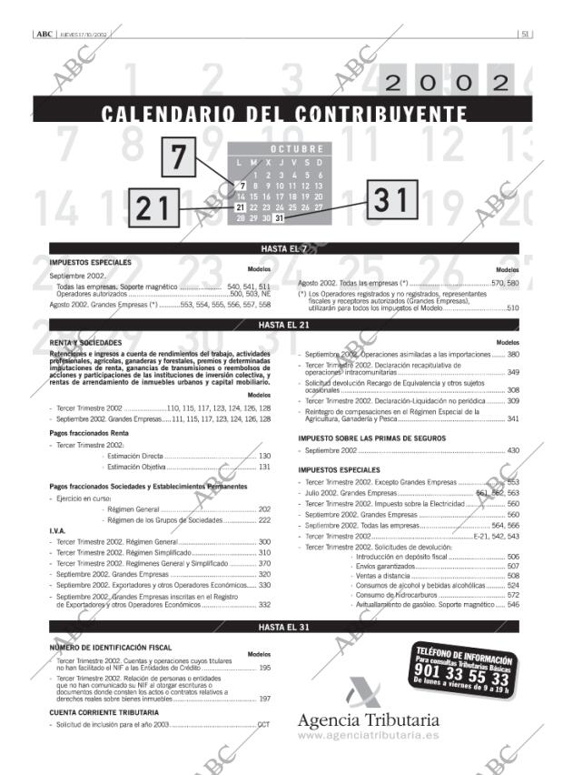 ABC MADRID 17-10-2002 página 51