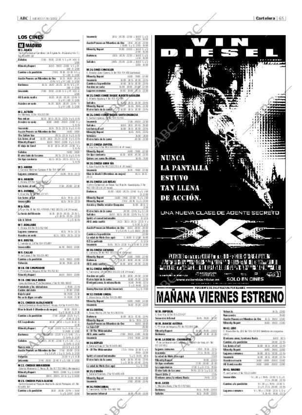 ABC MADRID 17-10-2002 página 65