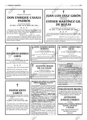 ABC MADRID 17-10-2002 página 74