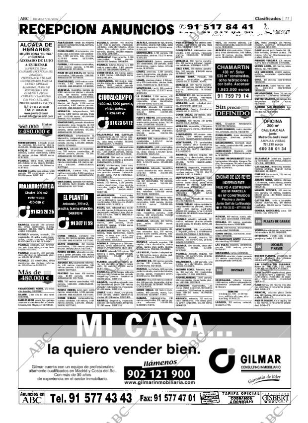 ABC MADRID 17-10-2002 página 77