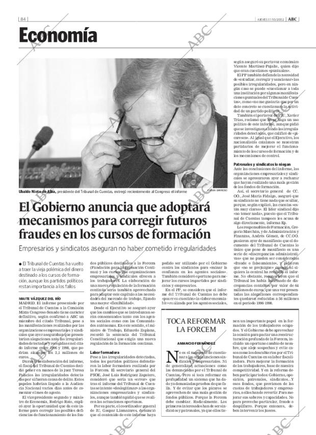 ABC MADRID 17-10-2002 página 84