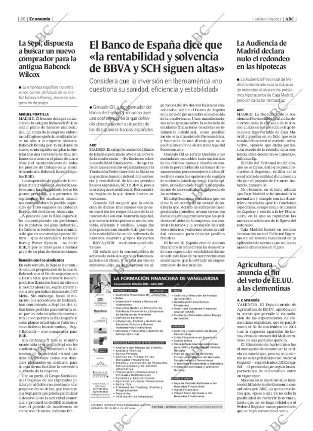 ABC MADRID 17-10-2002 página 88