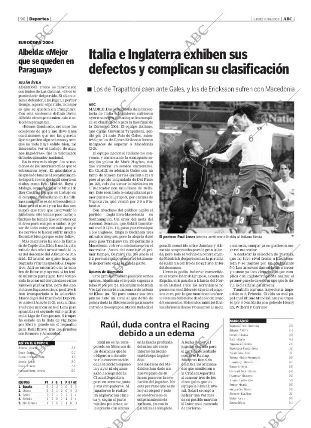 ABC MADRID 17-10-2002 página 96
