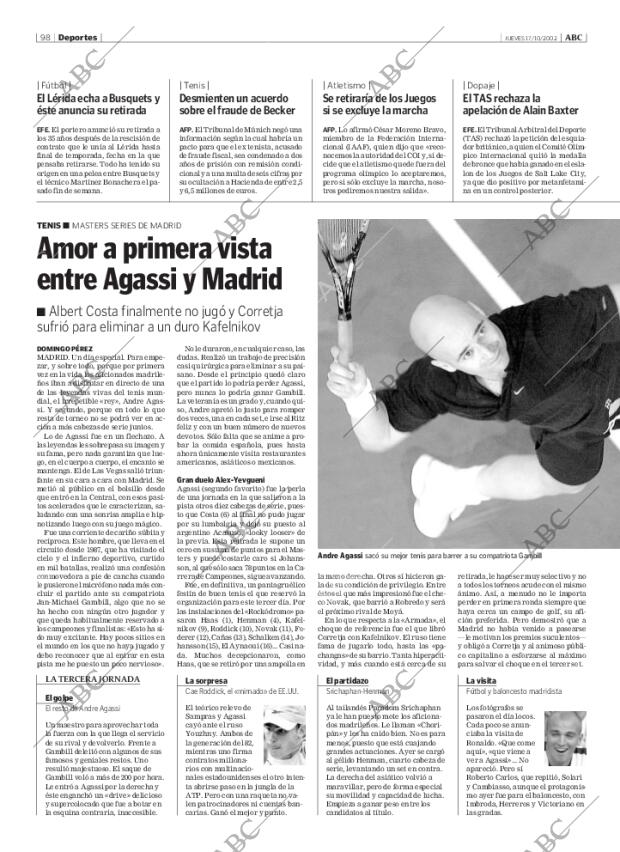 ABC MADRID 17-10-2002 página 98