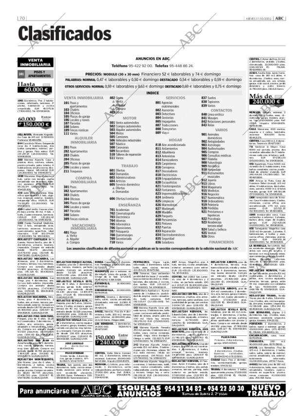 ABC SEVILLA 17-10-2002 página 70