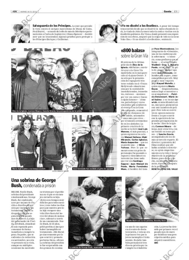 ABC MADRID 18-10-2002 página 101