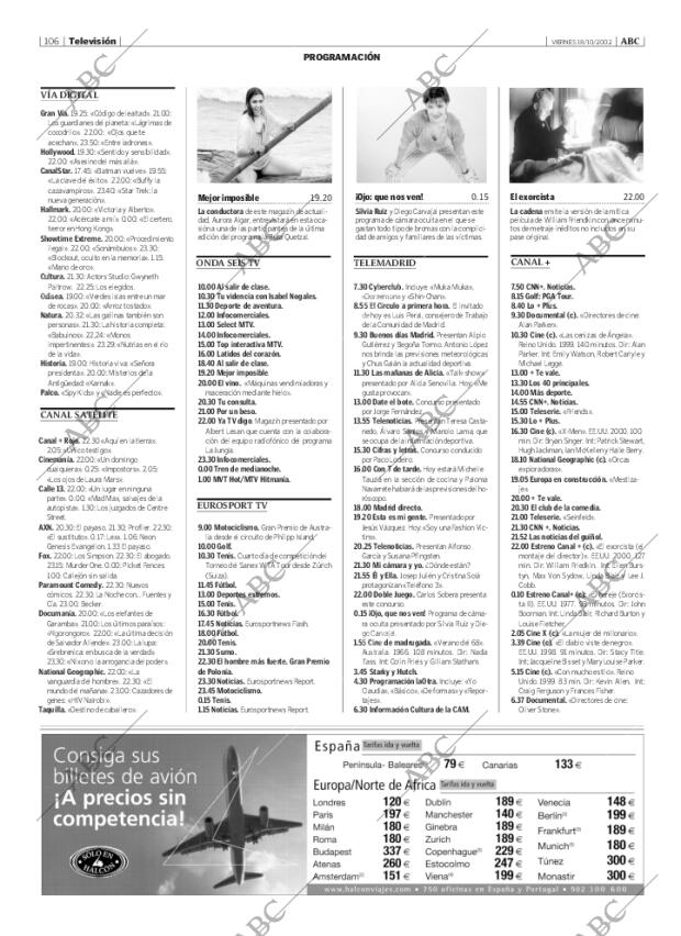 ABC MADRID 18-10-2002 página 106