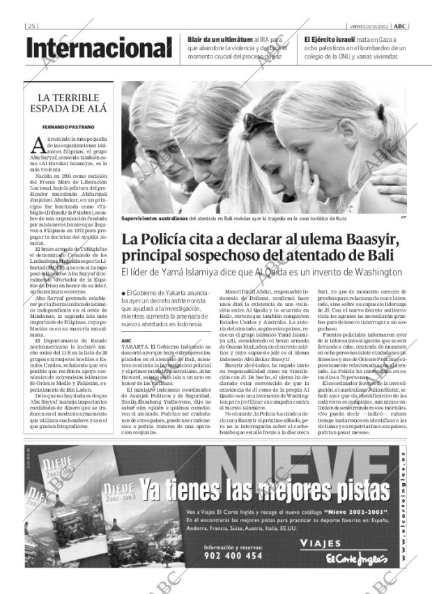 ABC MADRID 18-10-2002 página 25