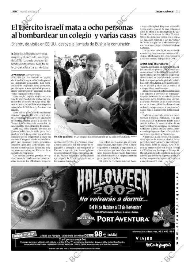 ABC MADRID 18-10-2002 página 31