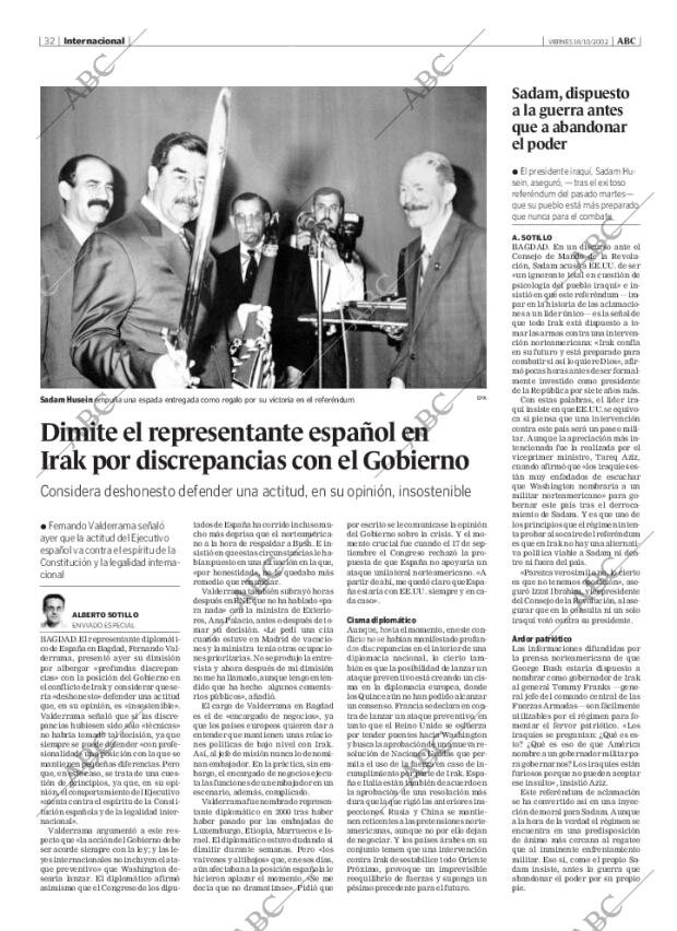 ABC MADRID 18-10-2002 página 32