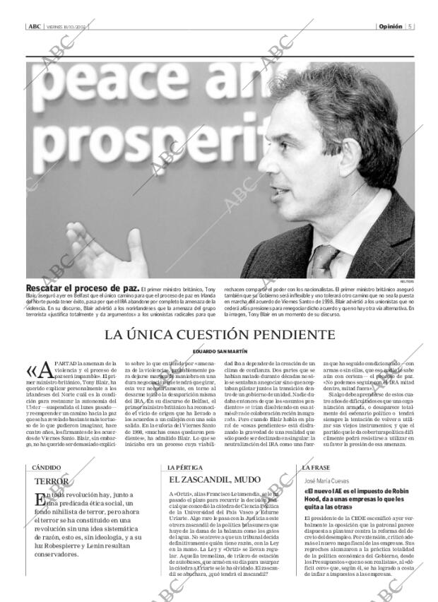 ABC MADRID 18-10-2002 página 5