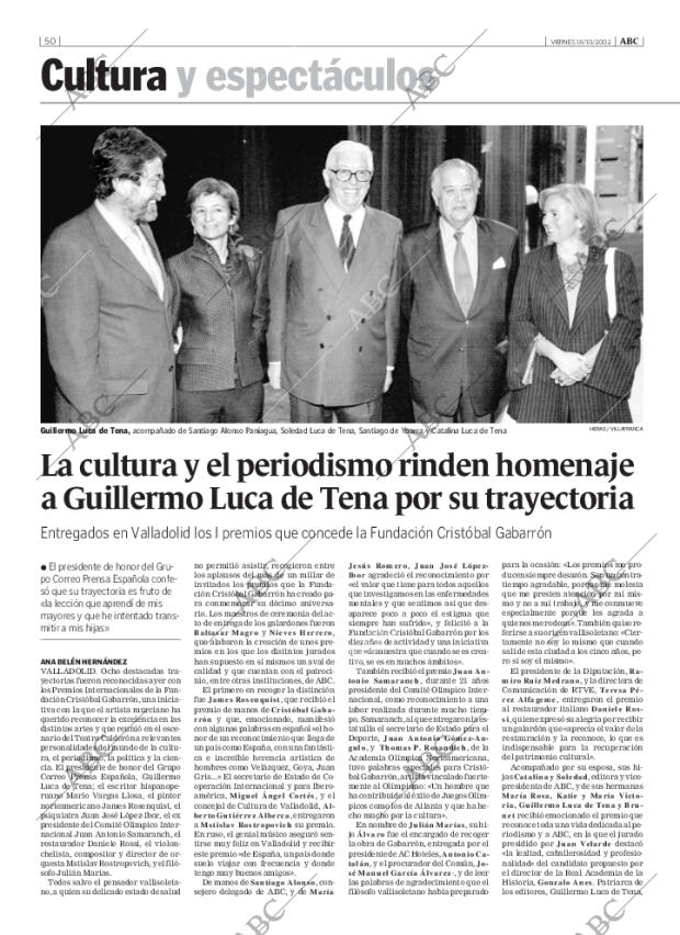 ABC MADRID 18-10-2002 página 50
