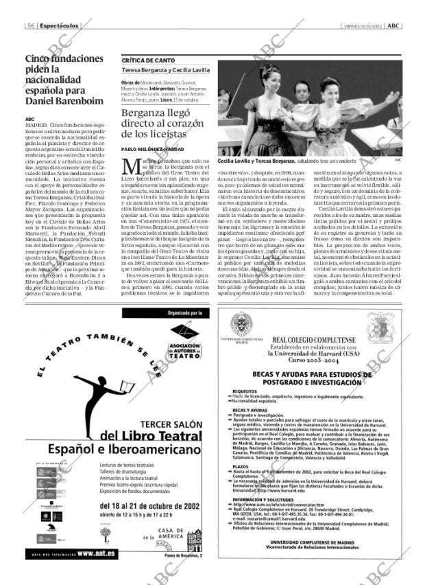 ABC MADRID 18-10-2002 página 56