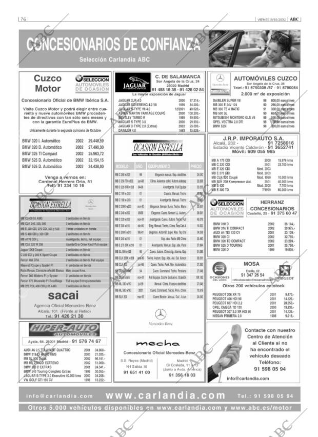 ABC MADRID 18-10-2002 página 76