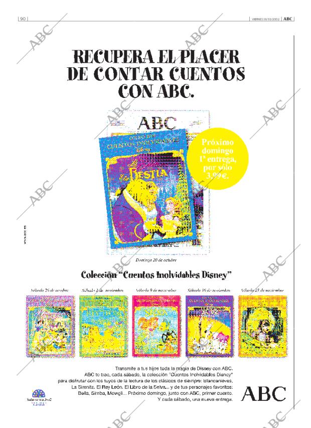 ABC MADRID 18-10-2002 página 90