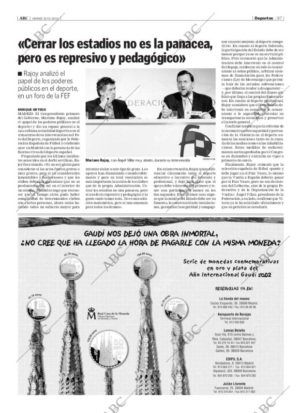 ABC MADRID 18-10-2002 página 97