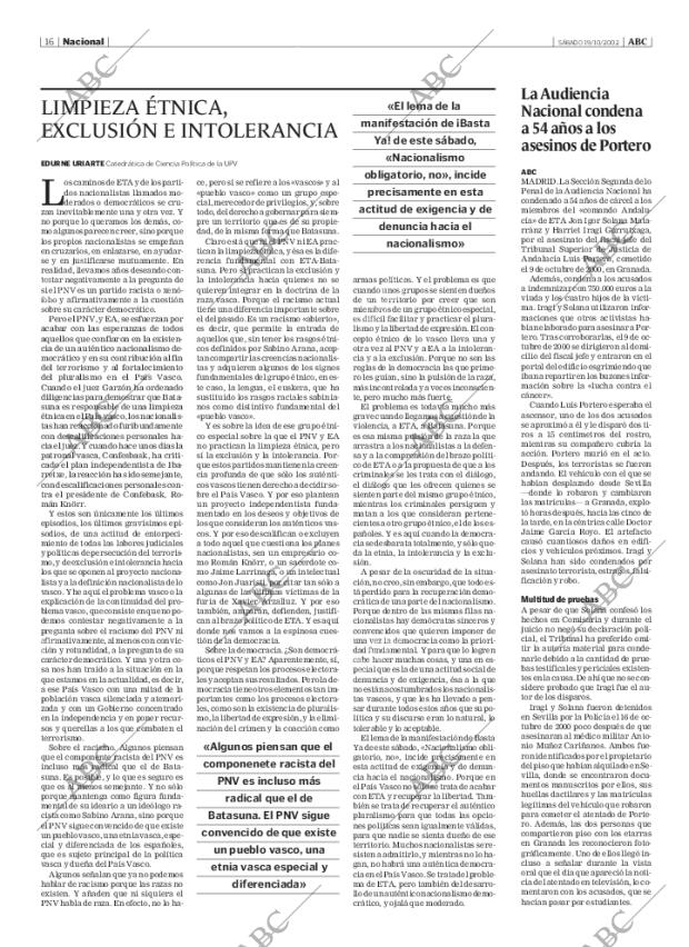 ABC MADRID 19-10-2002 página 16