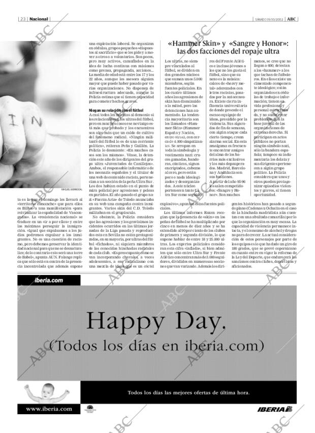 ABC MADRID 19-10-2002 página 23