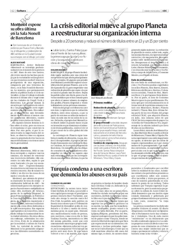 ABC MADRID 19-10-2002 página 62