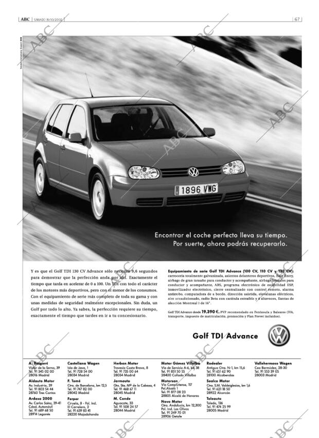 ABC MADRID 19-10-2002 página 67