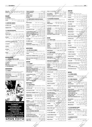 ABC MADRID 19-10-2002 página 74